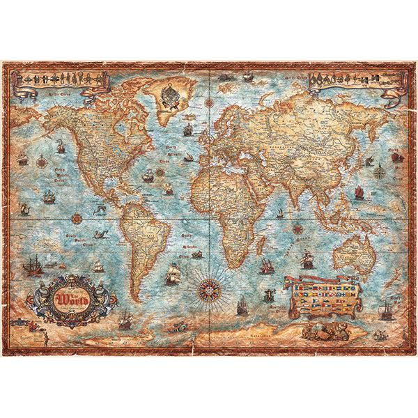 The World Map Art 2000 Piece Jigsaw Puzzle Heye - for just $49.99! 