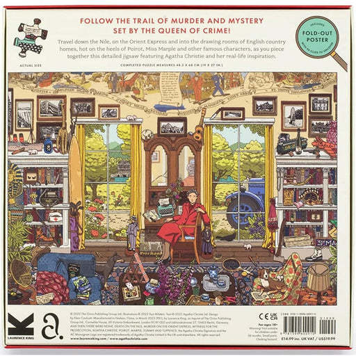 The World of Agatha Christie 1000 Piece Jigsaw Puzzle Laurence King - for just $24.99! 