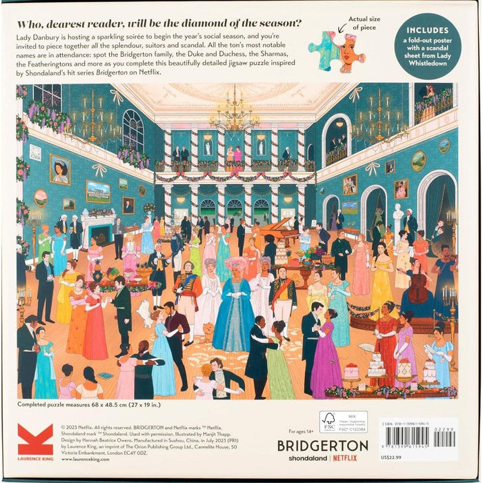 The World of Bridgerton 1000 Piece Jigsaw Puzzle Laurence King - for just $24.99! 