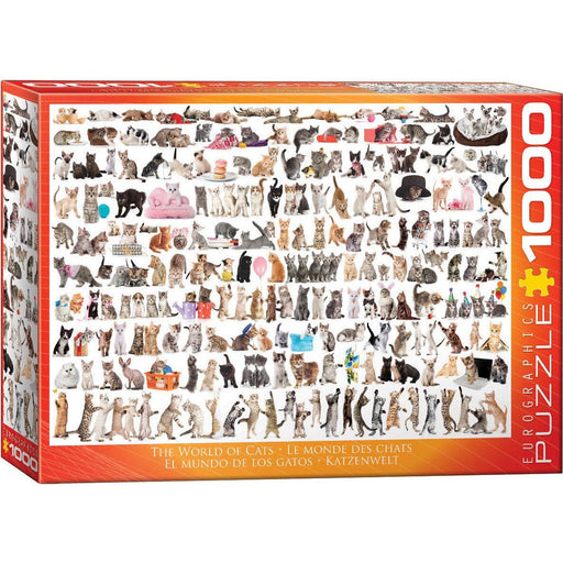 The World of Cats 1000 Piece Jigsaw Puzzle Eurographics - for just $19.99! 