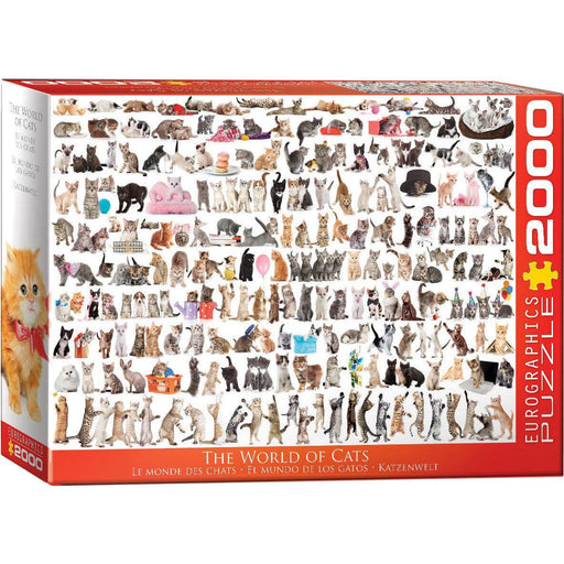 The World of Cats 2000 Piece Jigsaw Puzzle Eurographics - for just $29.99! 