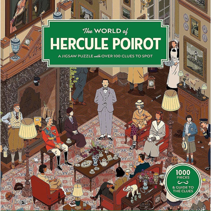 The World of Hercule Poirot 1000 Piece Jigsaw Puzzle Laurence King - for just $24.99! 