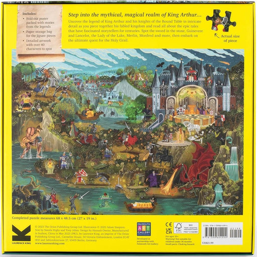 The World of King Arthur 1000 Piece Jigsaw Puzzle Laurence King - for just $24.99! 
