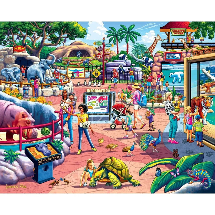 The Zoo 210 Piece Jigsaw Puzzle Boardwalk - for just $11.99! 