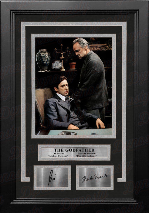 Marlon Brando & Al Pacino The Godfather 8" x 10" Framed Photo with Engraved Autographs - for just $79.99! 