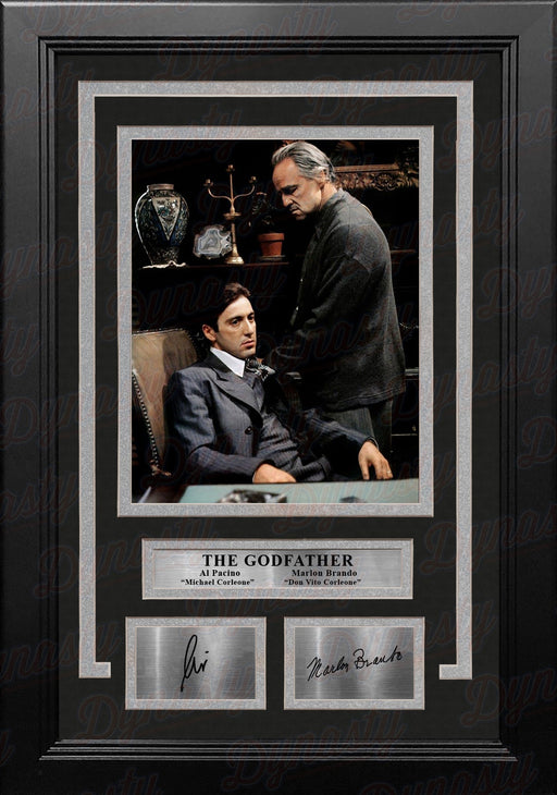 Marlon Brando & Al Pacino The Godfather 8" x 10" Framed Photo with Engraved Autographs - for just $79.99! 