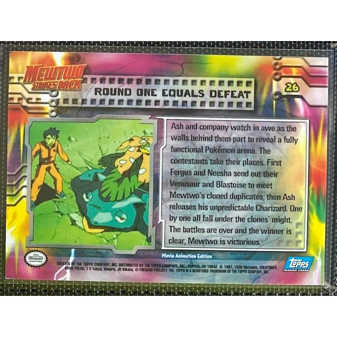 Round One Equals Defeat (26) [Topps Pokemon the First Movie (First Print)] - Just $1! Shop now at Retro Gaming of Denver