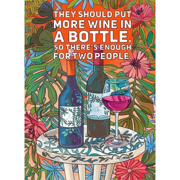 They should put more wine in... 1000 Piece Soft Touch Jigsaw Puzzle Ellembee - for just $24.99! 