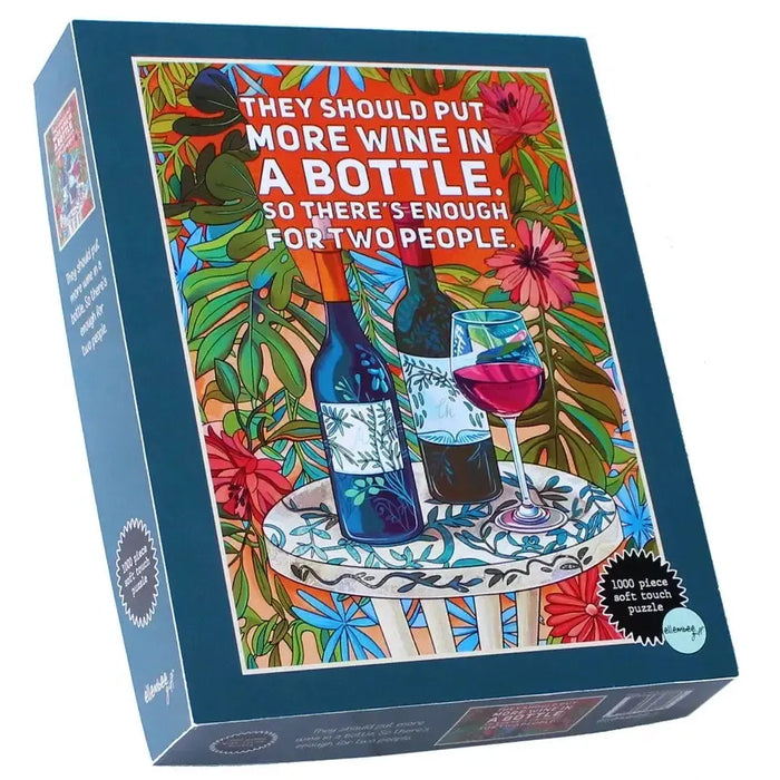 They should put more wine in... 1000 Piece Soft Touch Jigsaw Puzzle Ellembee - for just $24.99! 