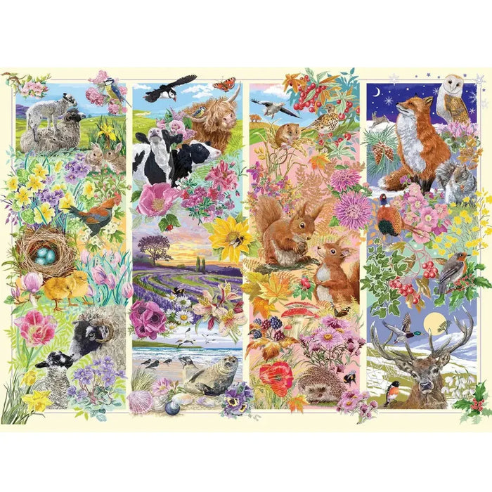 Through the Seasons 1000 Piece Jigsaw Puzzle Gibsons - for just $24.99! 