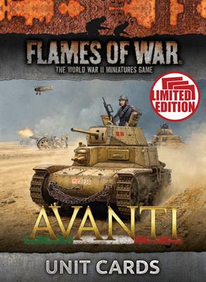 Flames of War: Italian Avanti Unit Cards (Mid War) - for just $10! 