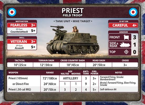 Flames of War: British Priest Field Troop (Late War) - for just $40! 