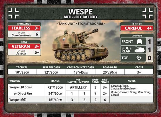 Flames of War: German Wespe Artillery Battery (Late War) - for just $37! 