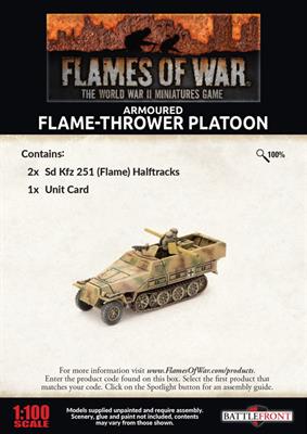Flames of War: German SD KFZ 251 Flamethrower Platoon (Late War) - for just $20! 