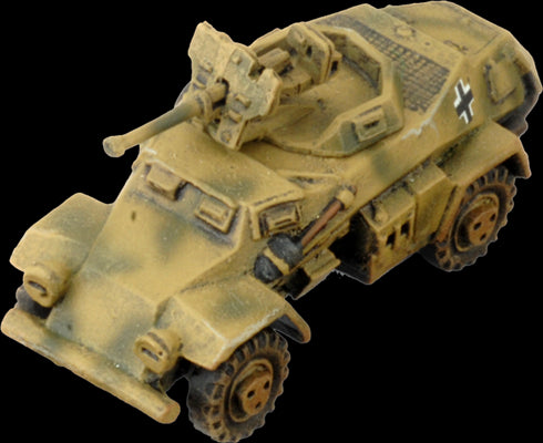 Flames of War: German SD KFZ 221 and 222 SS Scout Troop (Late War) - for just $30! 