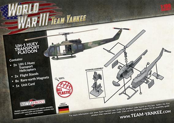 Team Yankee: West German UH-1 Huey Transport Platoon - for just $35! 