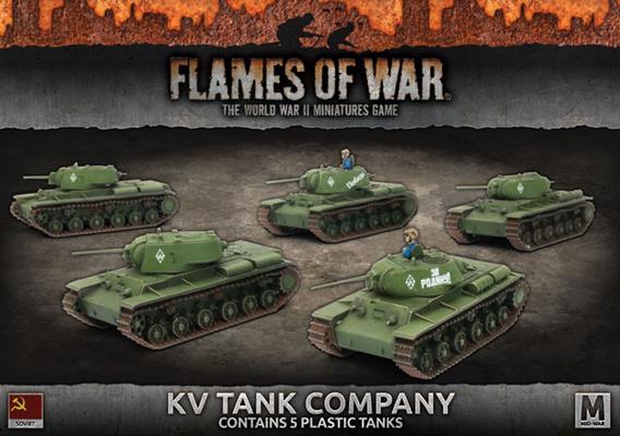 Flames of War: Soviet KV Tank Company (Mid War) - for just $50! 