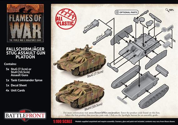 Flames of War: German Fallschirmjäger StuG Assault Gun Platoon (Late War) - for just $50! 