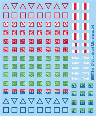 Flames of War: British Desert Decals - for just $13! 