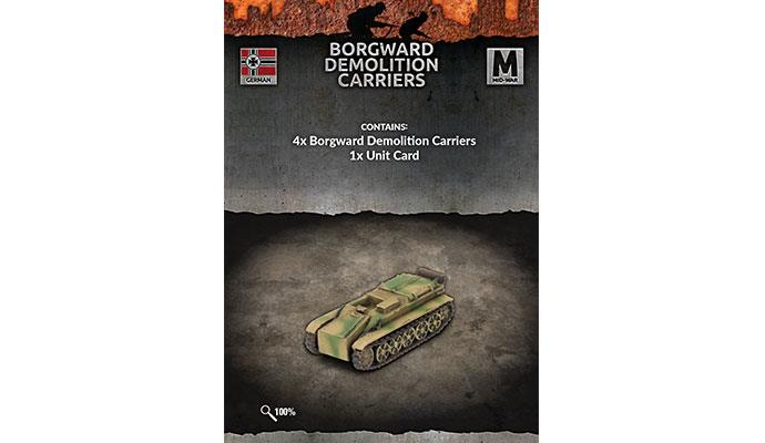 Flames of War: German Borgward Demolition Carriers (Mid War) - for just $14.50! 