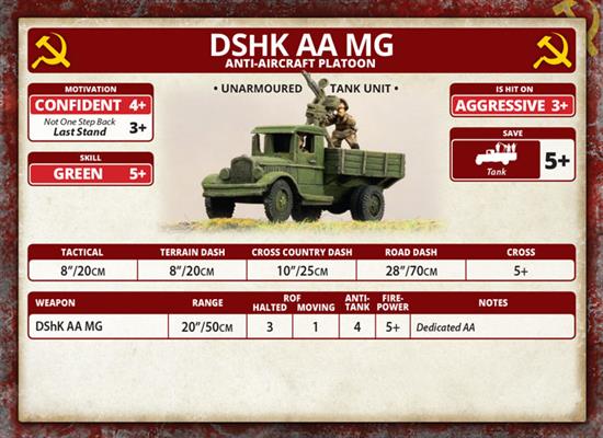 Flames of War: Soviet DShK AA MG Platoon (Mid War) - for just $37! 