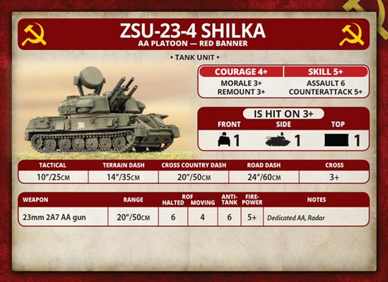 Team Yankee: ZSU 23-4 Shilka - for just $27! 