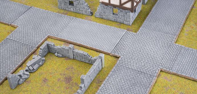 Battlefield in a Box: Wartorn Village - Cobblestone Road Expansion - for just $25! 