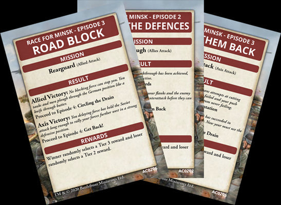 Flames of War: Race for Minsk - ACE Campaign Card Pack - for just $20! 