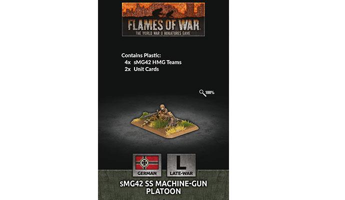 Flames of War: German sMG42 SS Machine-Gun Platoon (Late War) - for just $10! 