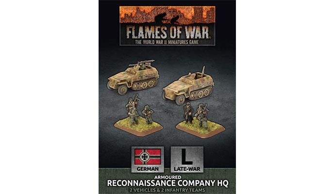 Flames of War: German Armoured Reconnaissance Company HQ (Late War) - for just $20! 