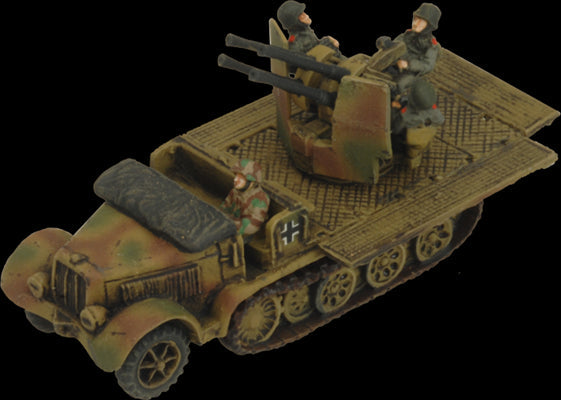 Flames of War: German SD KFZ 7/1 Quad AA Platoon (Mid War) - for just $37! 