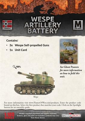 Flames of War: German Wespe Artillery Battery (Mid War) - for just $37! 