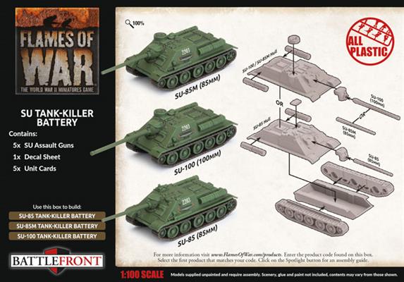 Flames of War: Soviet SU Tank-Killer Battery (Late War) - for just $50! 