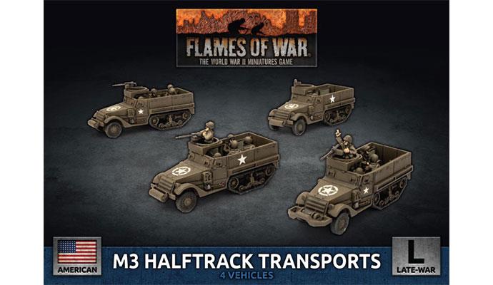 Flames of War: American M3 Halftrack Transport Platoon (Late War) - for just $40! 