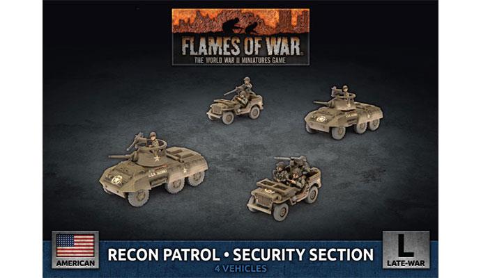Flames of War: American Recon Patrol - Security Section (Late War) - for just $30! 