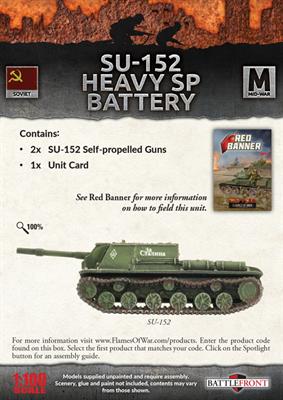 Flames of War: Soviet SU-152 Heavy SP Battery (Mid War) - for just $30! 