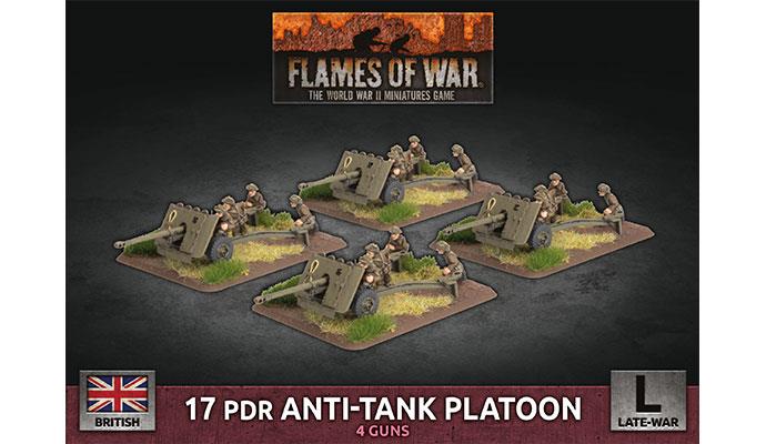 Flames of War: British 17 pdr Anti-tank Platoon (Late War) - for just $40! 