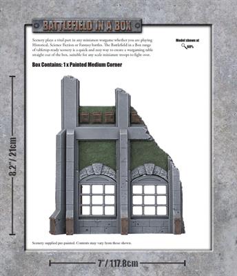 Battlefield in a Box: Gothic Industrial - Medium Corner - for just $30! 