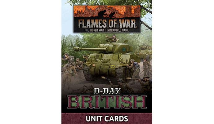 Flames of War: D-Day - British Unit Cards - for just $20! 