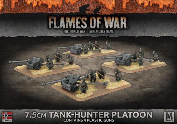 Flames of War: German 7.5cm Tank-Hunter Platoon (Mid War) - for just $40! 
