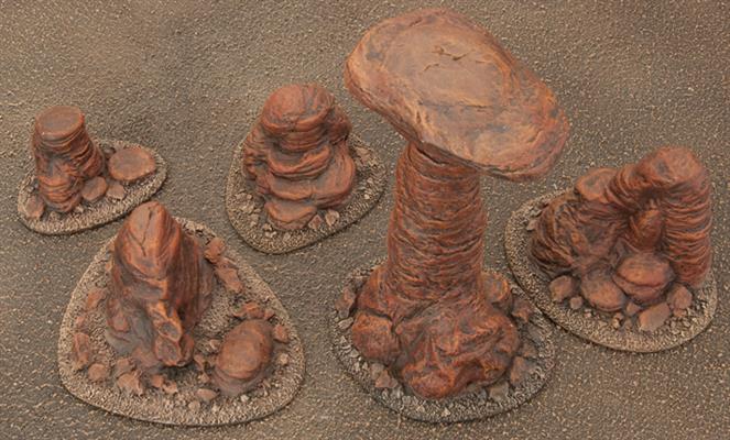 Battlefield in a Box: Badlands Pillars - Mars - for just $25! 