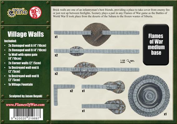 Flames of War: Village Walls - for just $21! 