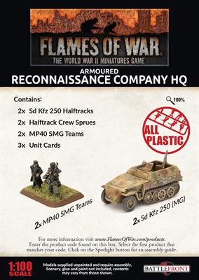 Flames of War: German Armoured Reconnaissance Company HQ (Late War) - for just $20! 