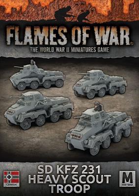 Flames of War: German SD KFZ 231 Heavy Scout Troop (Mid War) - for just $47! 
