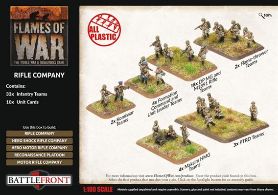 Flames of War: Soviet Rifle Company (Late War) - for just $65! 