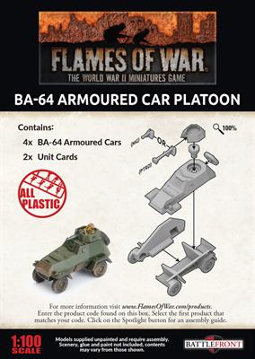 Flames of War: Soviet BA-64 Armoured Car Platoon (Late War) - for just $20! 
