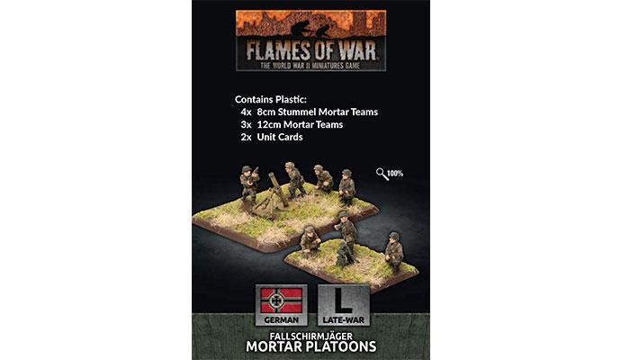 Flames of War: German Fallschirmjäger Mortar Platoons (Late War) - for just $20! 