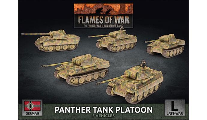 Flames of War: German Panther Tank Platoon (Late War) - for just $50! 