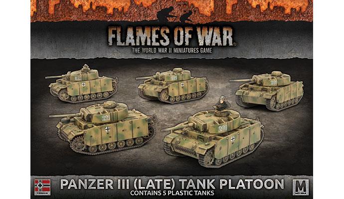 Flames of War: German Panzer III (Late) Tank Platoon (Mid War) - for just $50! 