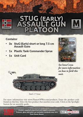 Flames of War: German StuG (Early) Assault Gun Platoon (Mid War) - for just $37! 